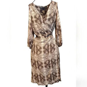 NY&C Animal print wrap dress size S